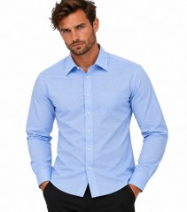             NM h.u slim fit elasztikus ing - Kék mintás Mintás ing